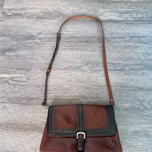 Patricia Nash Two-Tone Leather Crossbody Bag